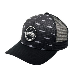 dark black fishing hat cap